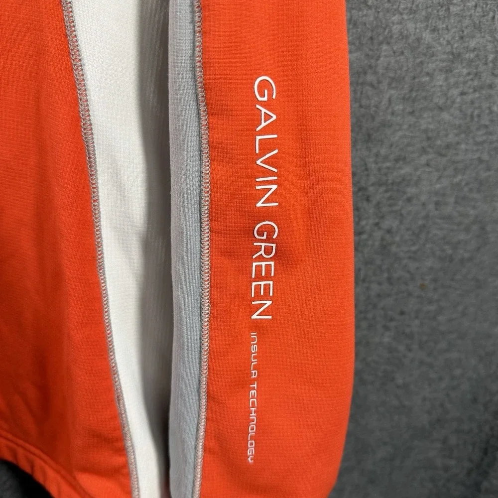 Galvin Green Insula Technology Full Zip Jacket Size XL Orange White Golf Light